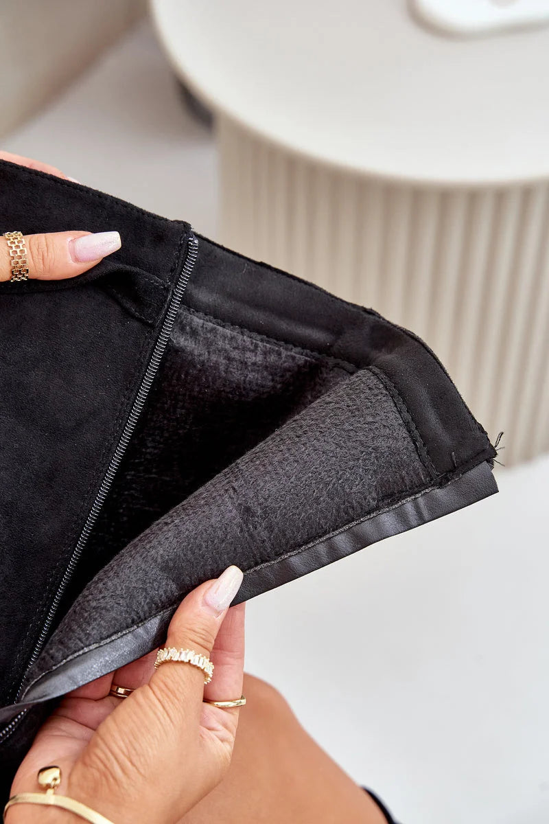 Bottes en similicuir - MARRON