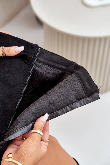 Bottes en similicuir - MARRON