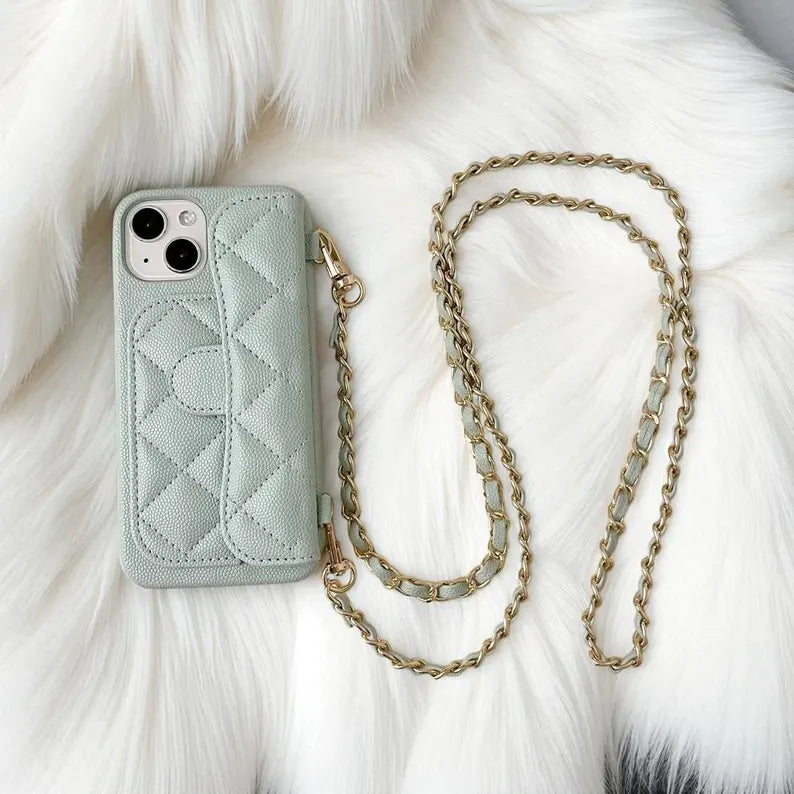 Coque en similicuir matelassé (LOGO)