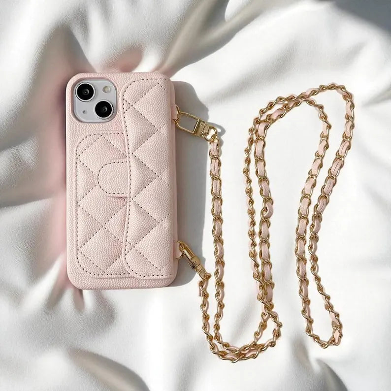 Coque en similicuir matelassé (LOGO)