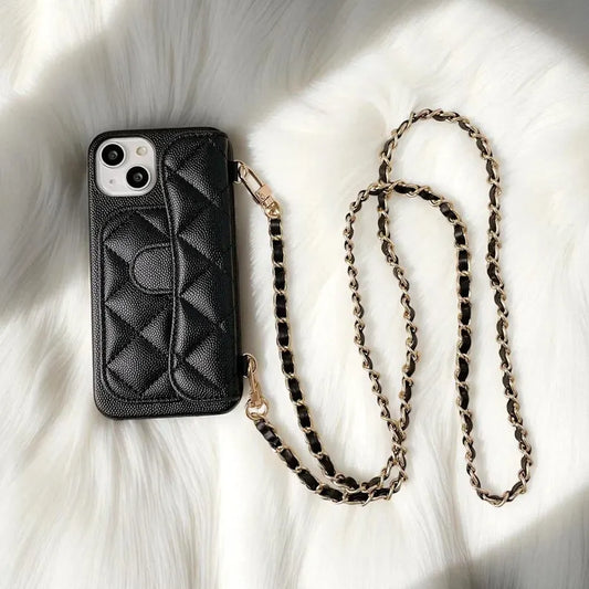 Coque en similicuir matelassé (LOGO)