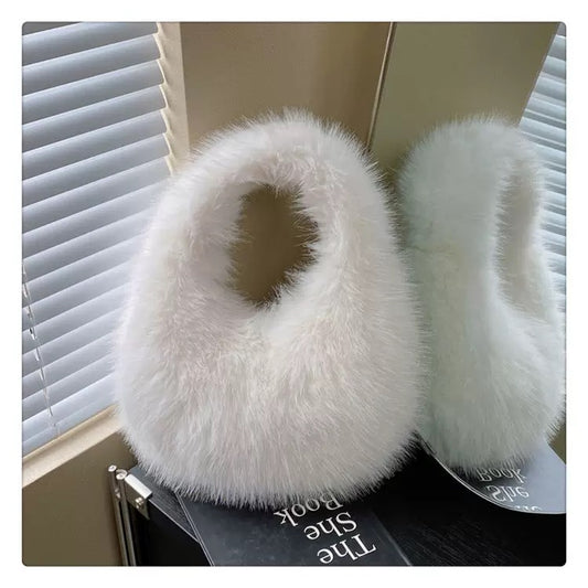 Sac à main en fausse fourrure